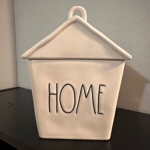Rae Dunn House Shaped Cookie Jar